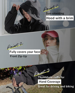 UV Protection Raglan Hoodie
