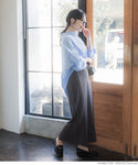 Embossed I Line Skirt