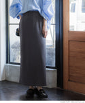 Embossed I Line Skirt