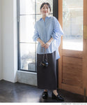 Embossed I Line Skirt