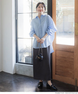 Embossed I Line Skirt