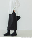 Embossed I Line Skirt
