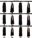 Summer Sale Limited★ Maxi One Piece Ladies Emboss lengan panjang panjang panjang panjang Penjagaan mudah suar mel ekstraktif mel tanpa perkhidmatan 24SS COCA COCA