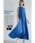 Embossed maxi dress