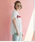 [Sale] Oversized Embroidered Logo T-shirt