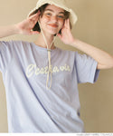 [Sale] Oversized Embroidered Logo T-shirt