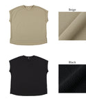 embossed v-neck top