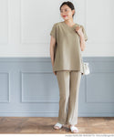 embossed v-neck top