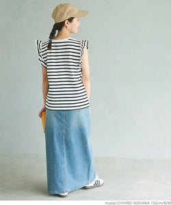 Frill sleeve top