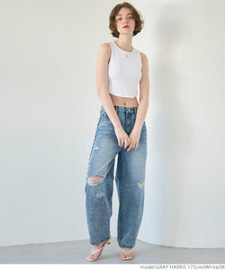 padded ribbed tank