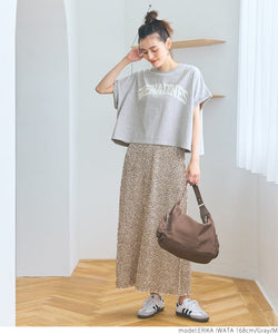 cotton oversized logo T-shirt