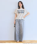 cotton oversized logo T-shirt