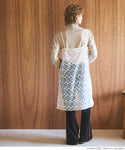 [Sale] Sheer Shirred High Neck Top