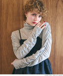 [Sale] Sheer Shirred High Neck Top