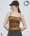 [BRA TOP] Shirred Camisole