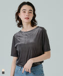 2-Way Velour Short-Sleeved Top