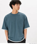 Jersey Lelaki Lembut Gaya Lengan Pendek Tee