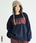 Fleece-Lined Printed Sweatshirt