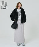 [Peluh lembut] skirt i-line