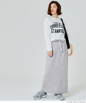 [Peluh lembut] skirt i-line