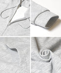 Men's Basic Soft Jersey Big Zip Hoodie
