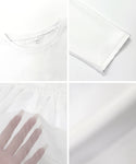 [Silky Touch] Tulle Docking Long Sleeve T-Shirt