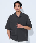 Men's 4-Way Short-Sleeved Open-Collar Shirt