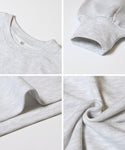 [Sale]Wide Slit Fleece Sweatshirt