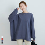 [Sale]Wide Slit Fleece Sweatshirt