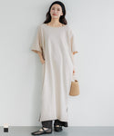 Mini French Terry Raglan Off-Shoulder Dress