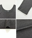 [Sale] Flowy Ribbed U-Neck Dress