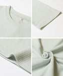 [Embossed] Crew Neck Dress