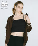 [Out Bra] Spagetti strap Cropped Camisole