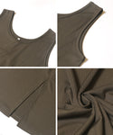 [Eazy Tex] Ribbed Sleeveless Dress