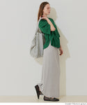 Cut Rib A-Line Skirt