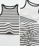 [Out Bra] Boat Neck Tank Top