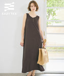 [EAZY TEX] Sleeveless Ribbed Button Dress