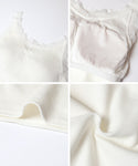 [Out Bra] Lace Scoop neckline Tank Top