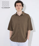 [Light Embossed] Men's Short-Sleeve Shirt