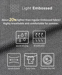[Light Embossed] Men's Fake Layered T-shirt