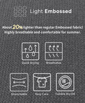 [Light Embossed] Men's Plain T-Shirt
