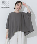 [Light Embossed] Poncho Style Top