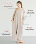 [Light Embossed] Wide Silhouette Dress