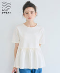[Soft Sweat] Lightweight Gathered Waist T-Shirt