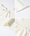 [Soft Sweat] Lightweight Gathered Waist T-Shirt