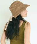 Lace Ribbon Straw Hat