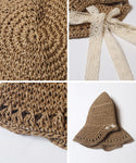 Lace Ribbon Straw Hat