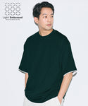 [Light Embossed] Men's Fake Layered T-shirt