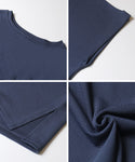 [Light Embossed] Boat Neck Maxi Dress