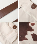 Suede-Like Pattern Handbag